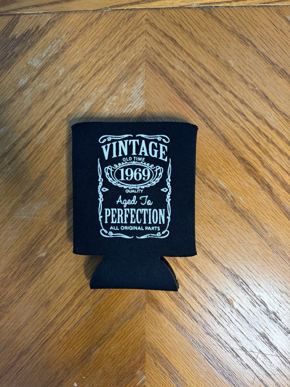 Vintage 1969 Black Can Cooler - 'Aged to Perfection'